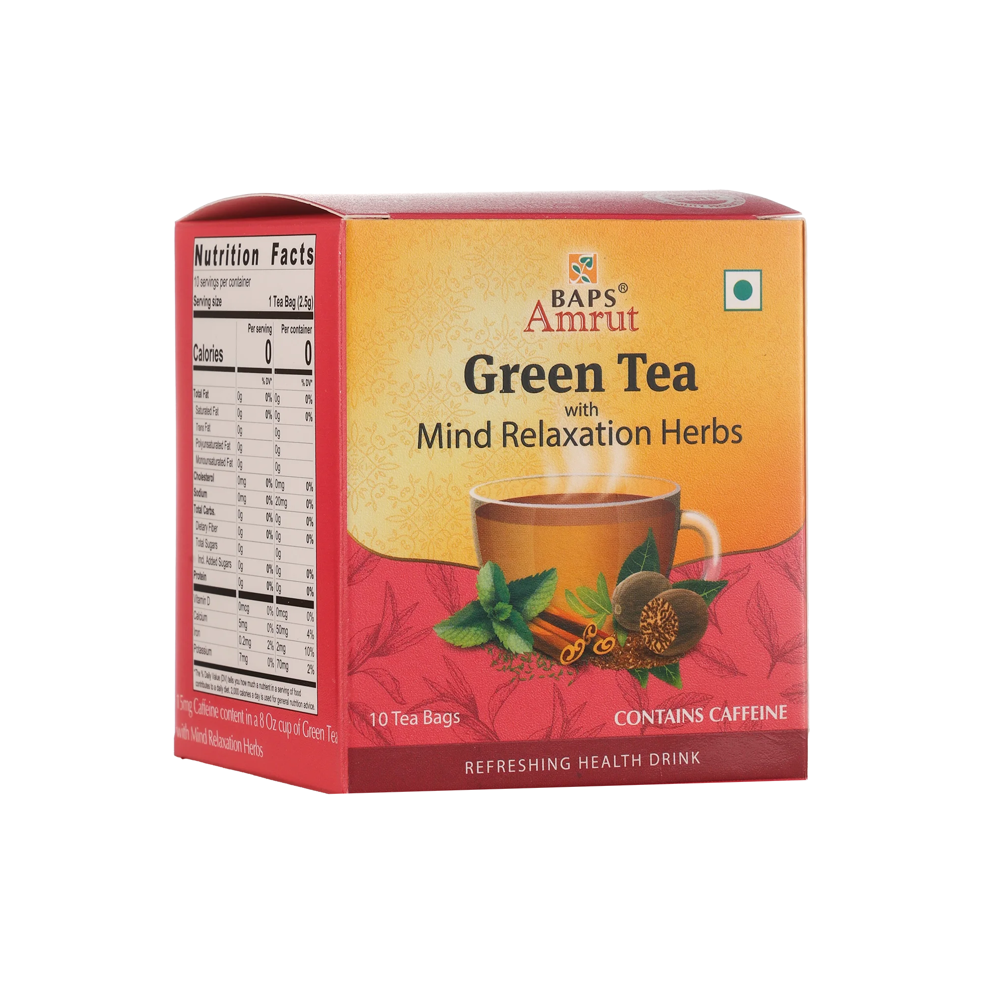Green Tea with Mind Relaxation Herbs