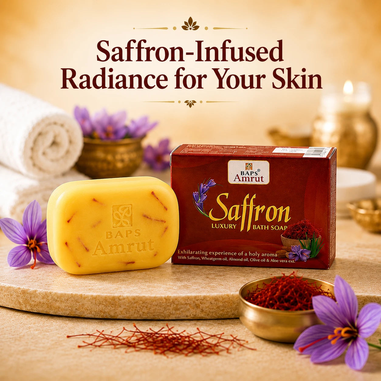 Saffron Luxury Bath Soap
