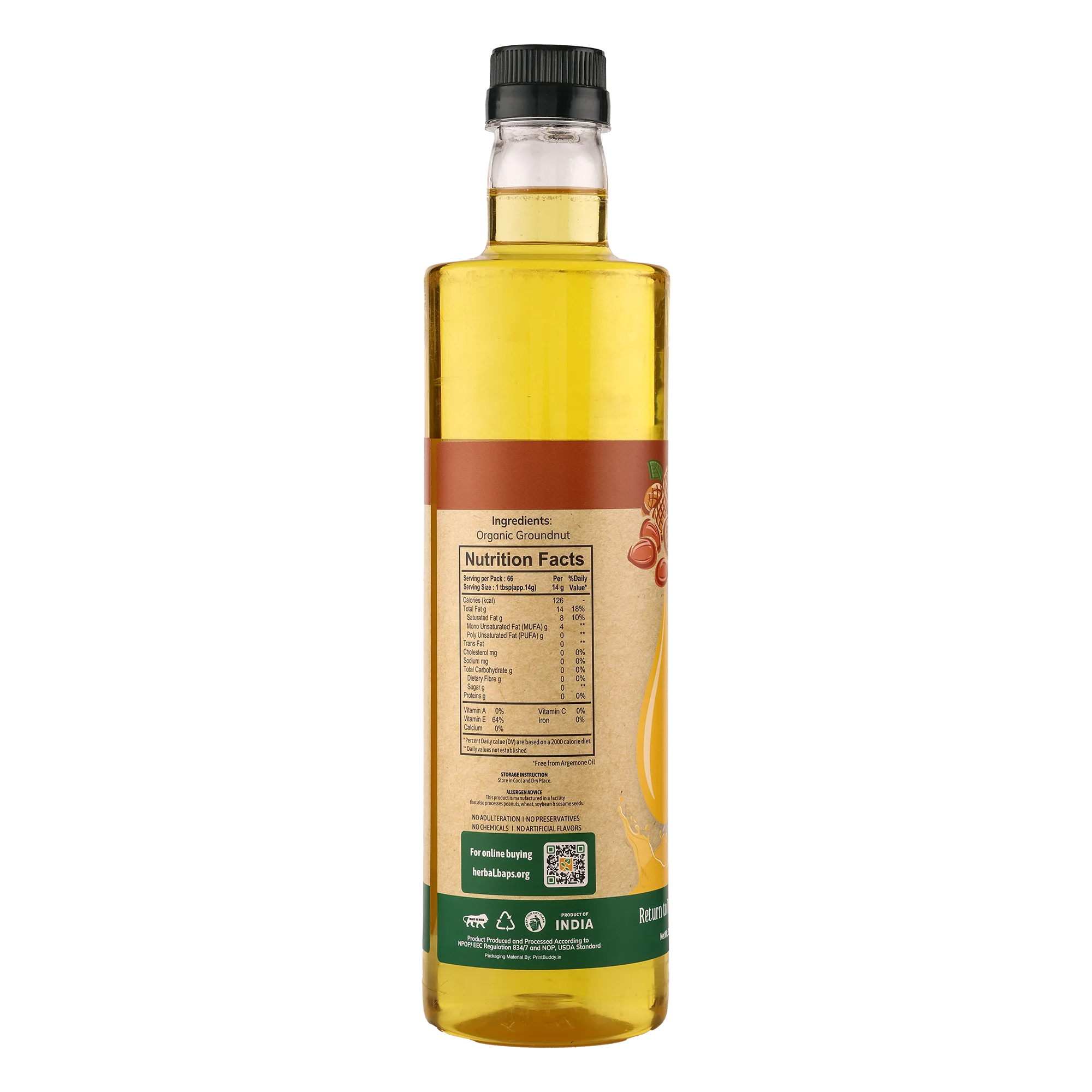 Organic Groundnut Oil