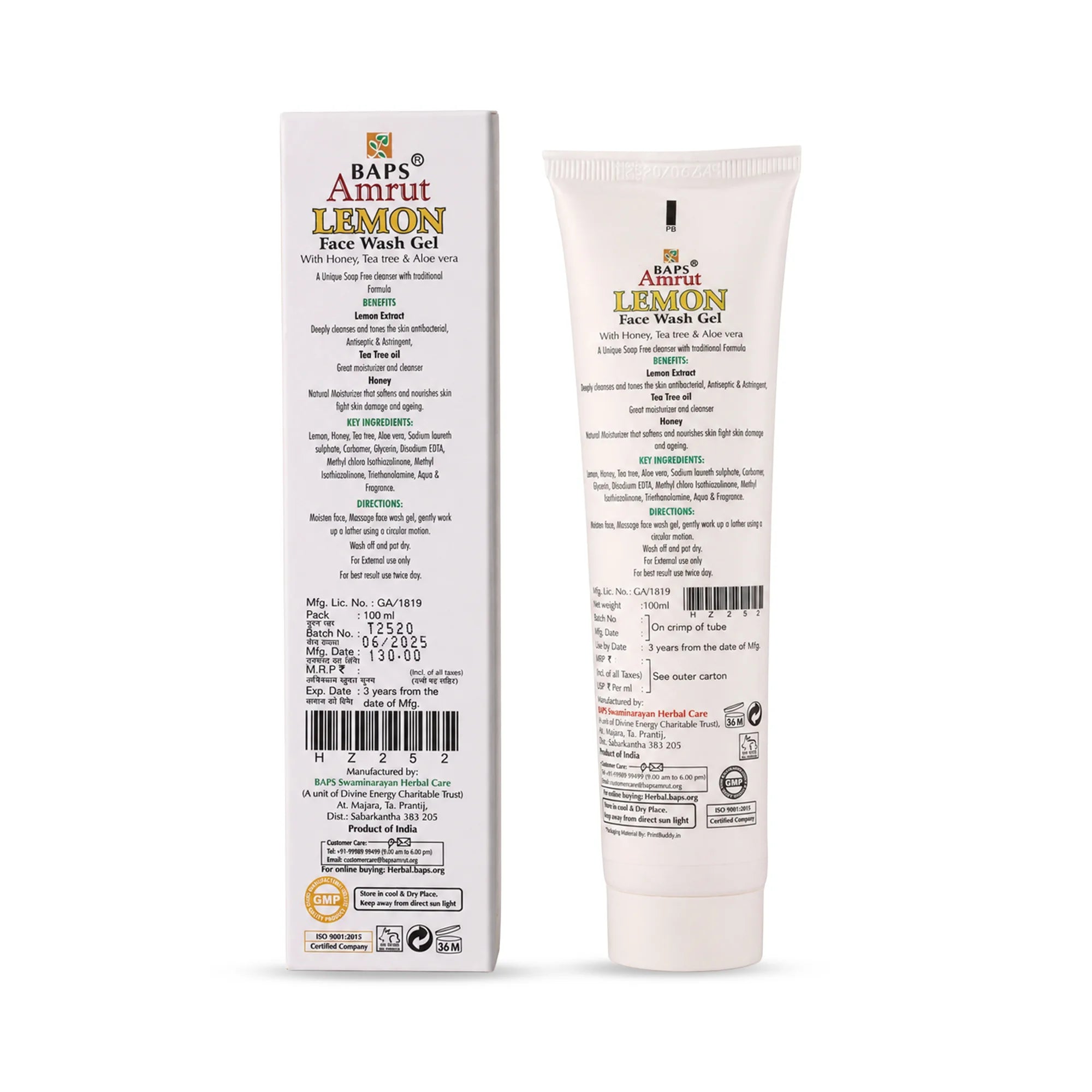 Lemon Face Wash Gel