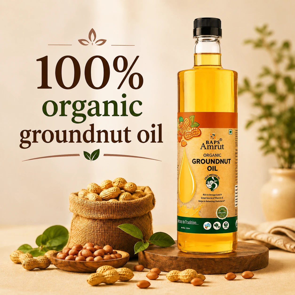 Organic Groundnut Oil