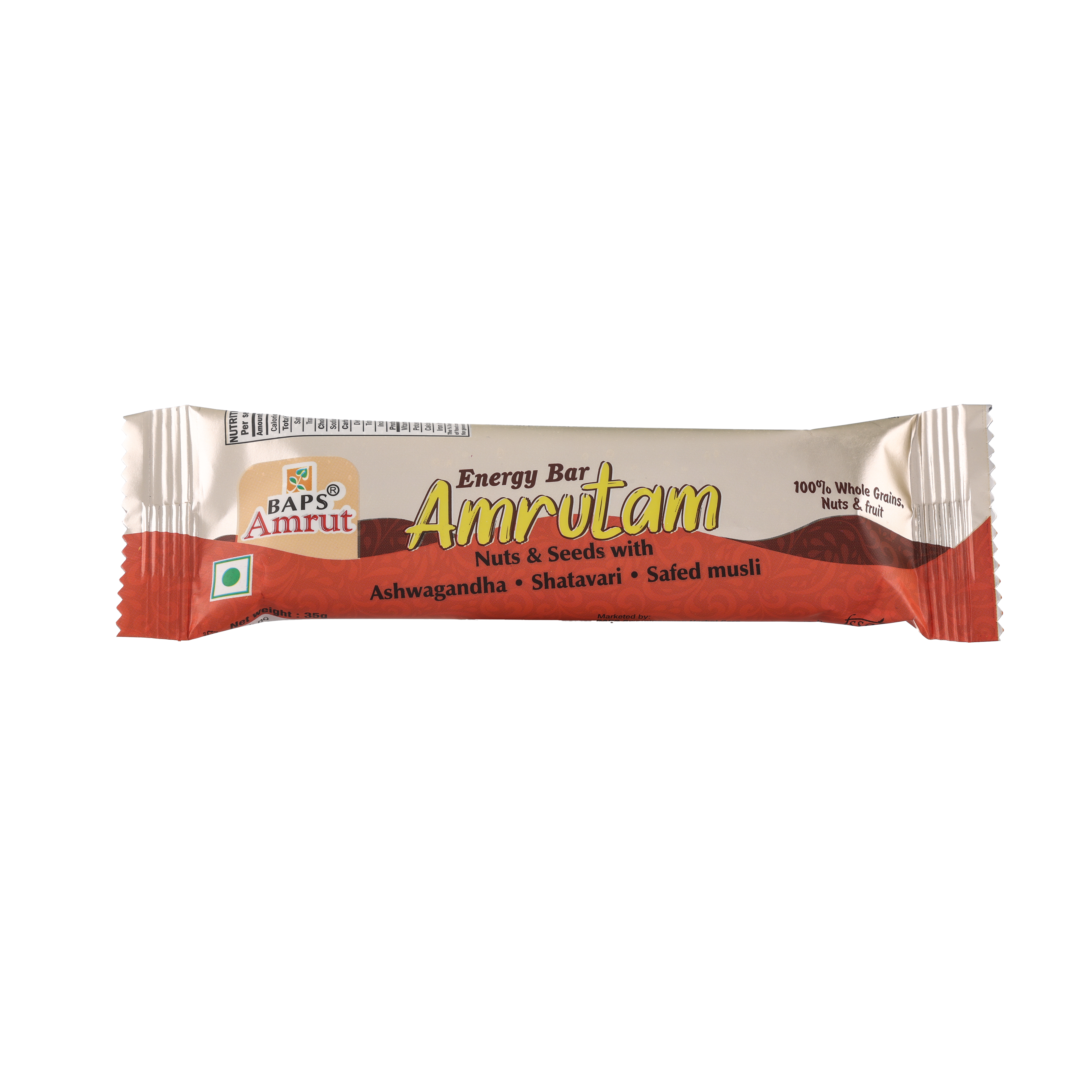 Amrutam Energy Bar (Ashwagandha, Shatavari & Safed Musli)