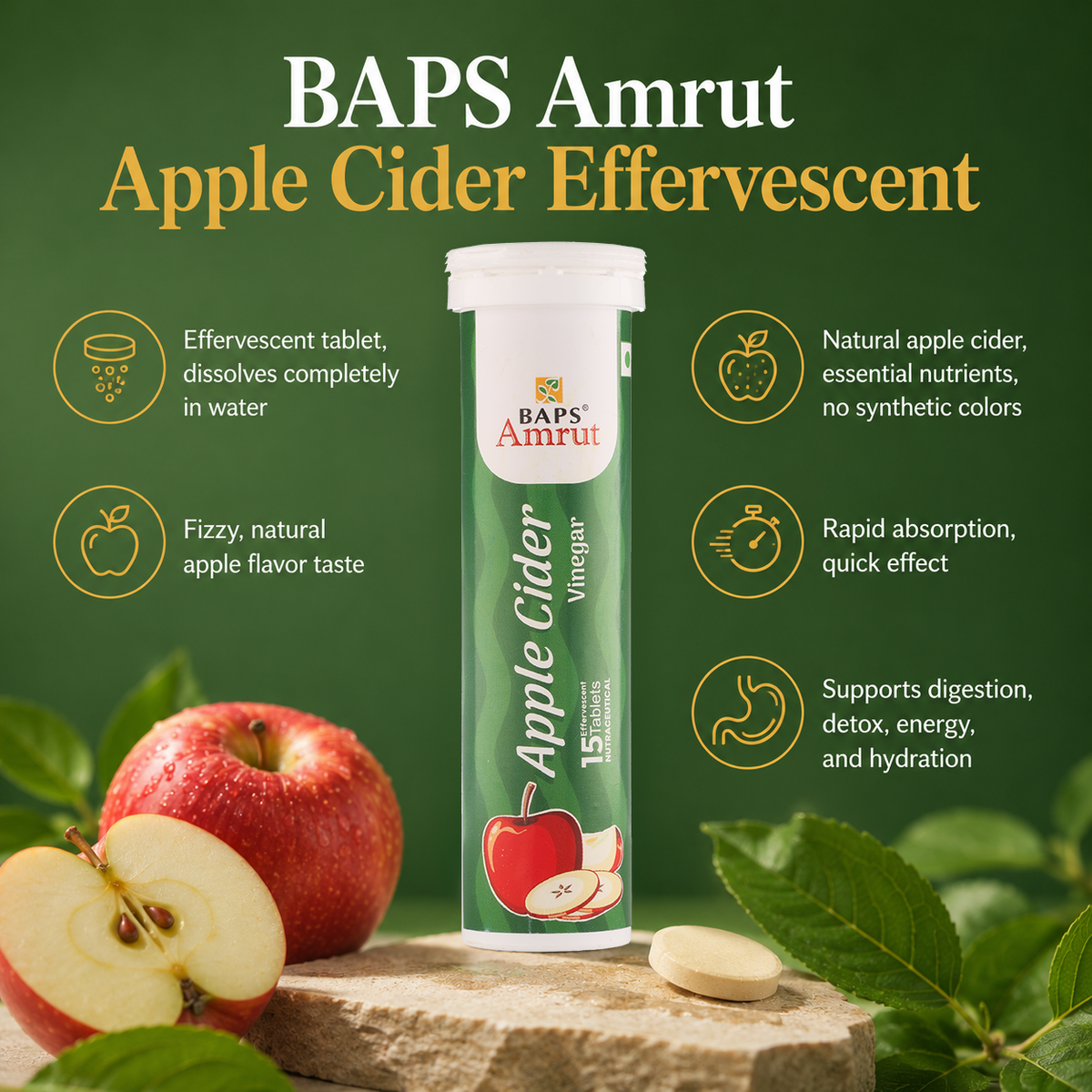Apple Cider Effervescent Tablet