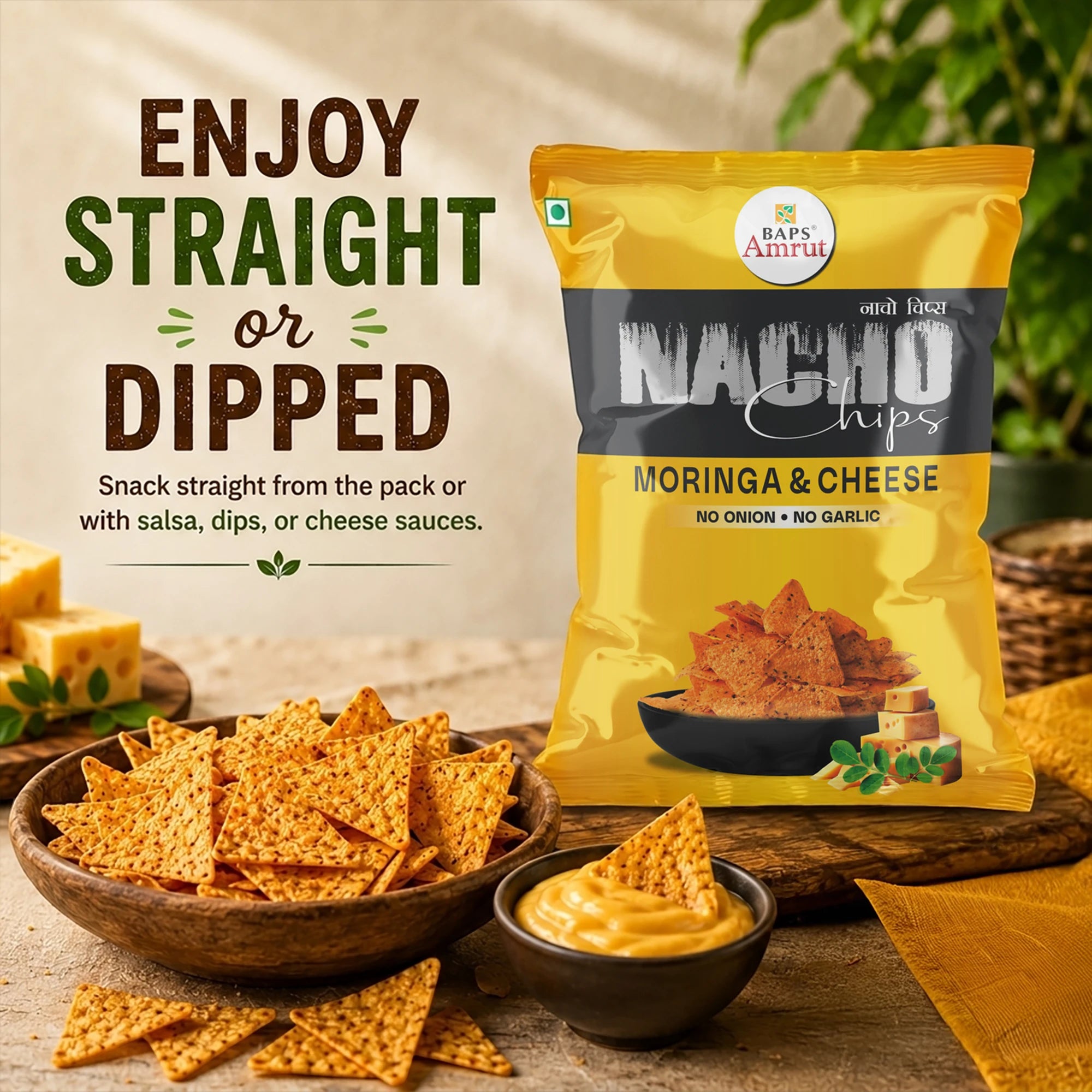 Nacho Chips Moringa & Cheese