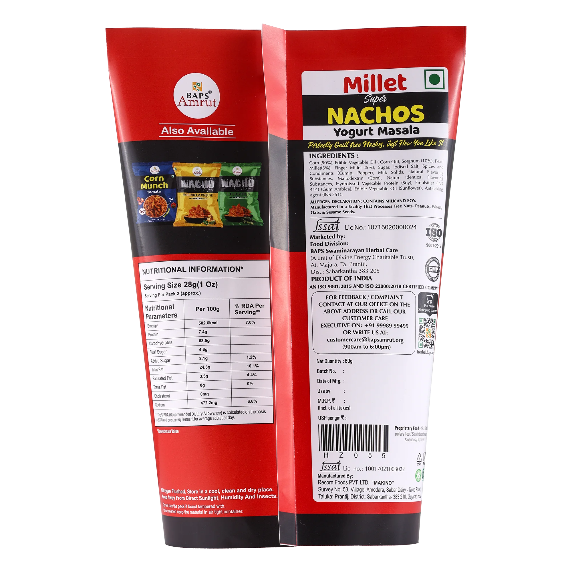 Millet Super Nachos Yogurt Masala