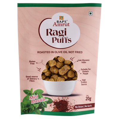 Ragi Puff (Mint Masala)