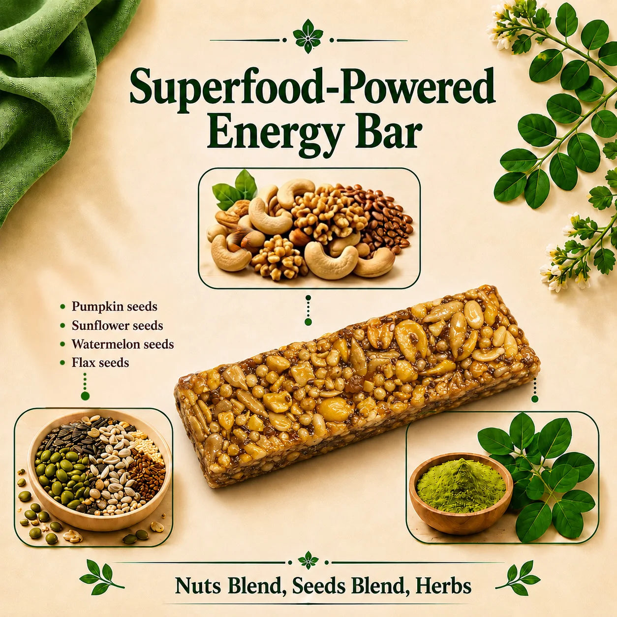 Amrutam Energy Bar (Moringa)
