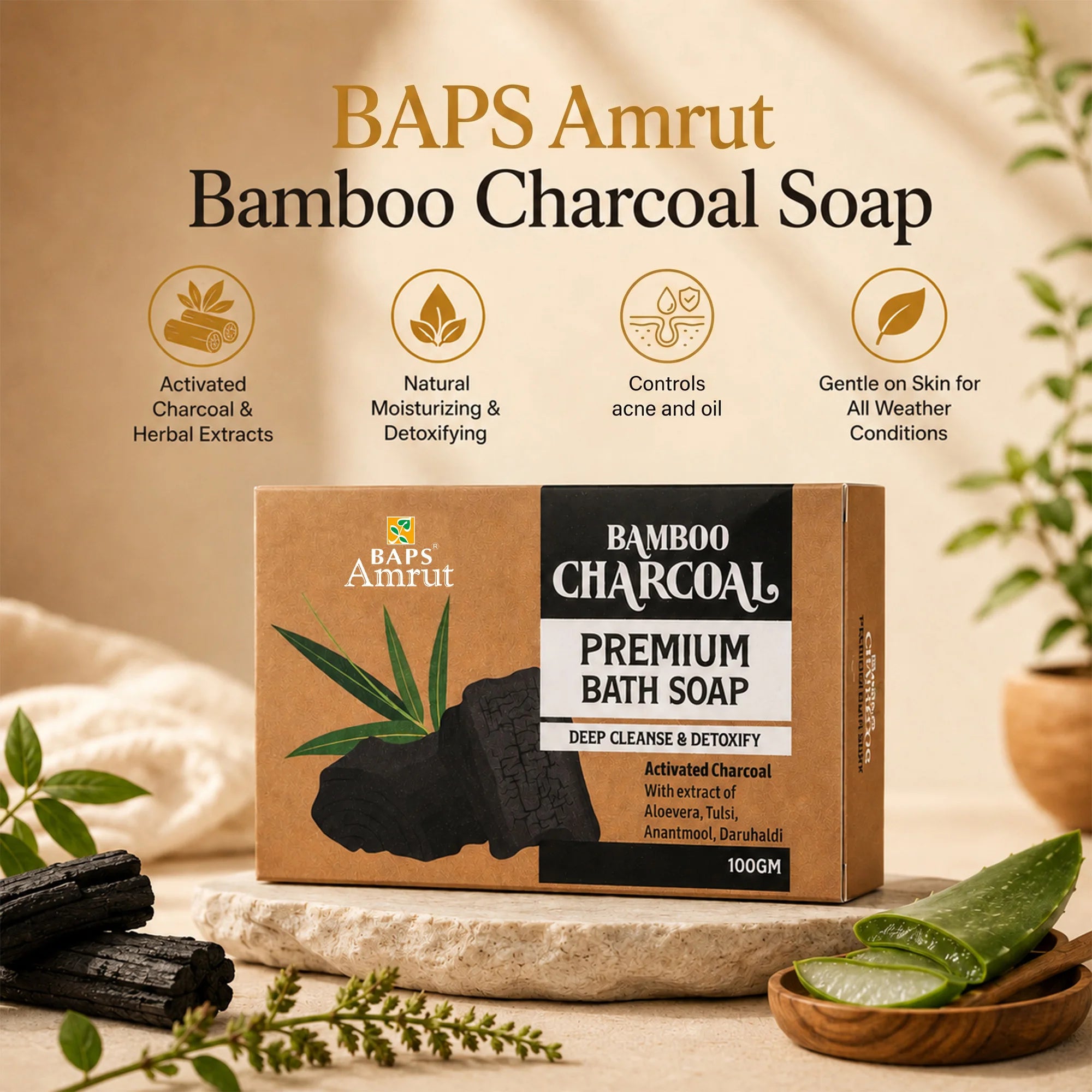 Bamboo Charcoal Premimum Soap