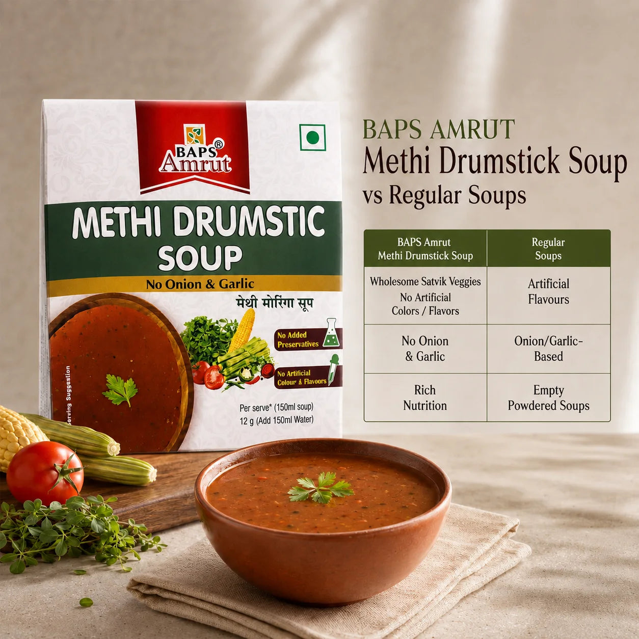 Methi Drum Stick Soup
