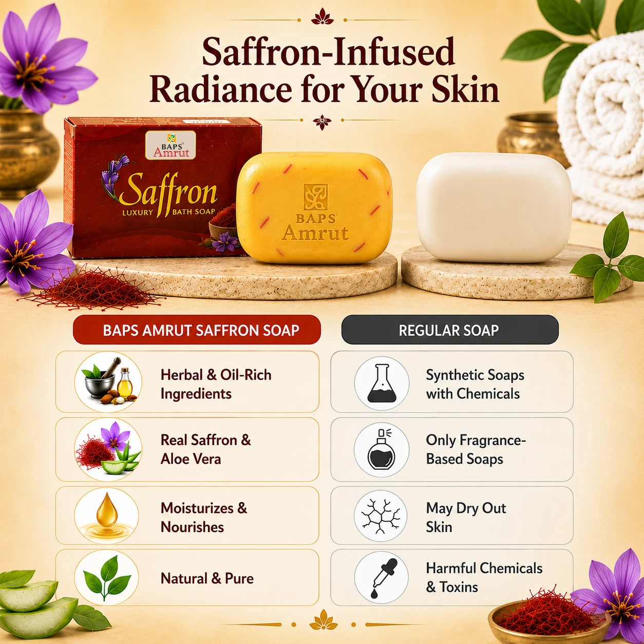 Saffron Luxury Bath Soap