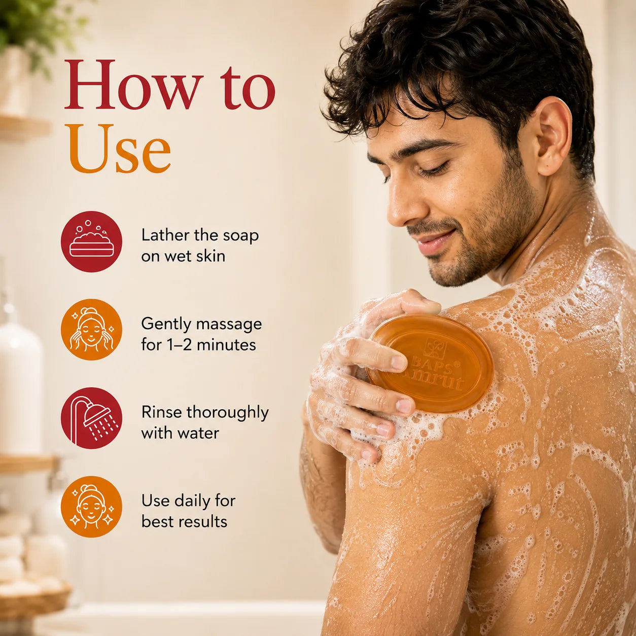 Saffron Glycerine Bathing Bar