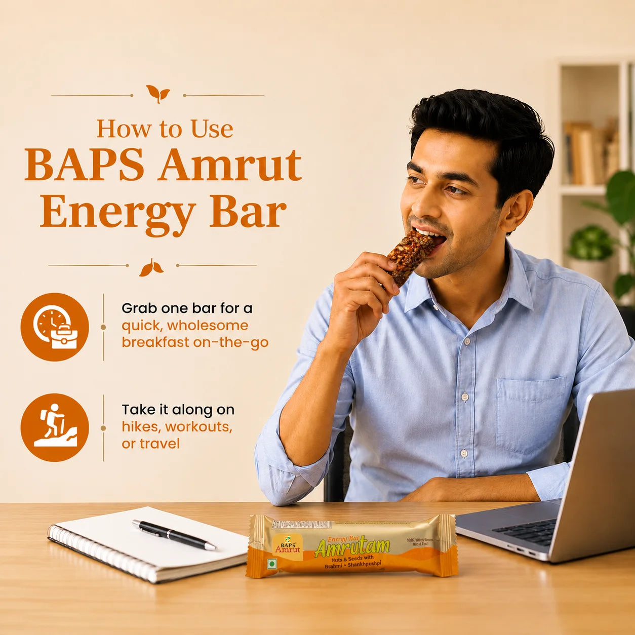 Amrutam Energy Bar (Brahmi & Shankhpushpi)