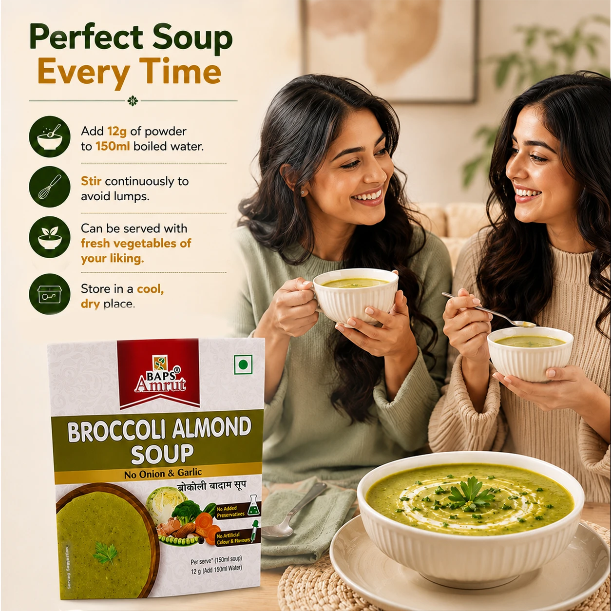 Broccoli Almond Soup