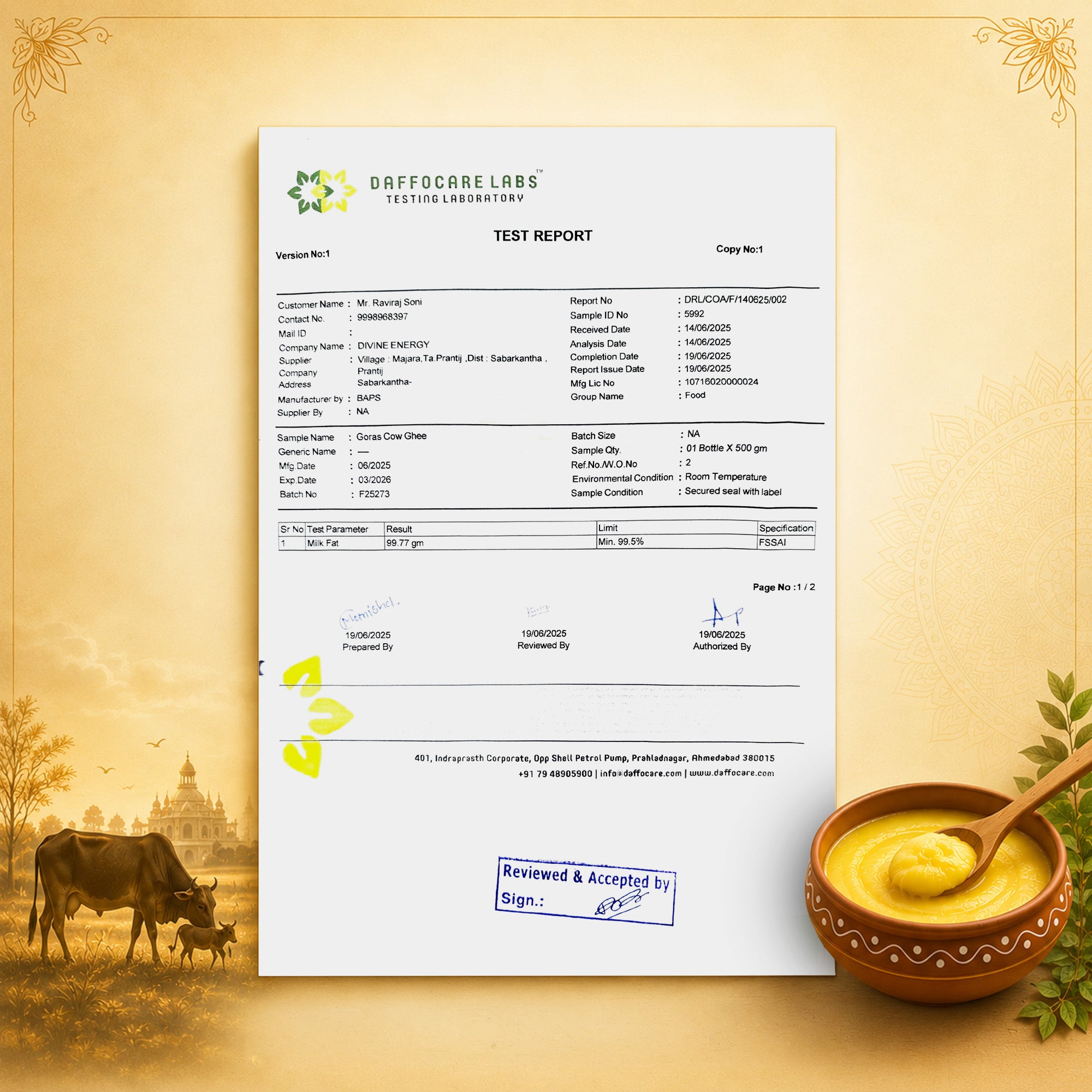 Cow Ghee- Bilona Method