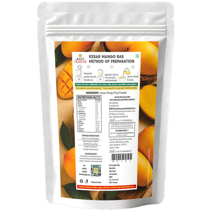 Freeze Dried Kesar Mango Ras