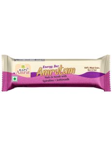 Energy Bar Amrutam (Nuts & Seeds with Spirulina • Jethimadh)